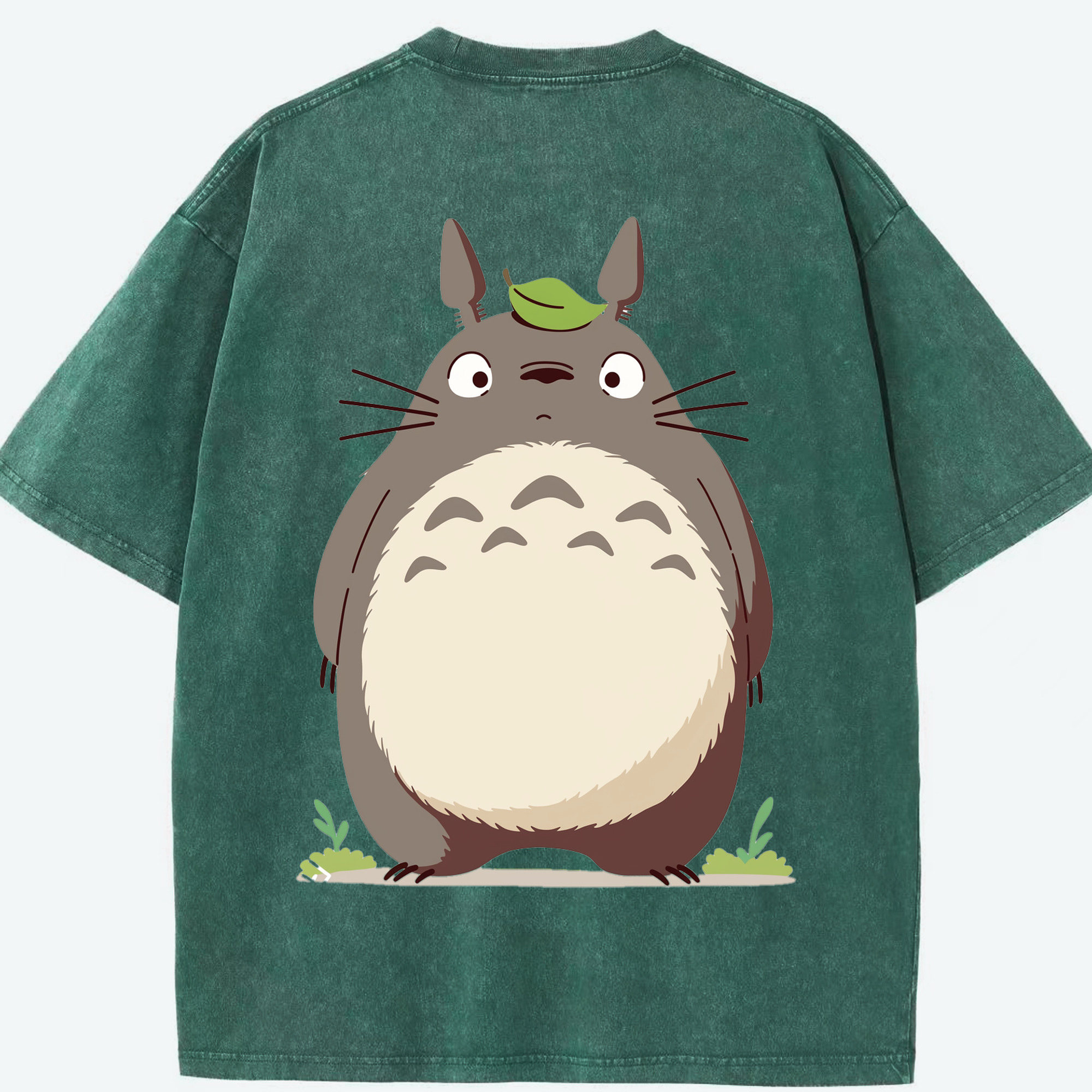 （画像用） となりのトトロ 草壁メイ 草壁サツキ My Neighbor Totoro Satsuki Kusakabe Mei Kusakabe 綿100% ヴィンテージ風 半袖Tシャツ（背面プリント）